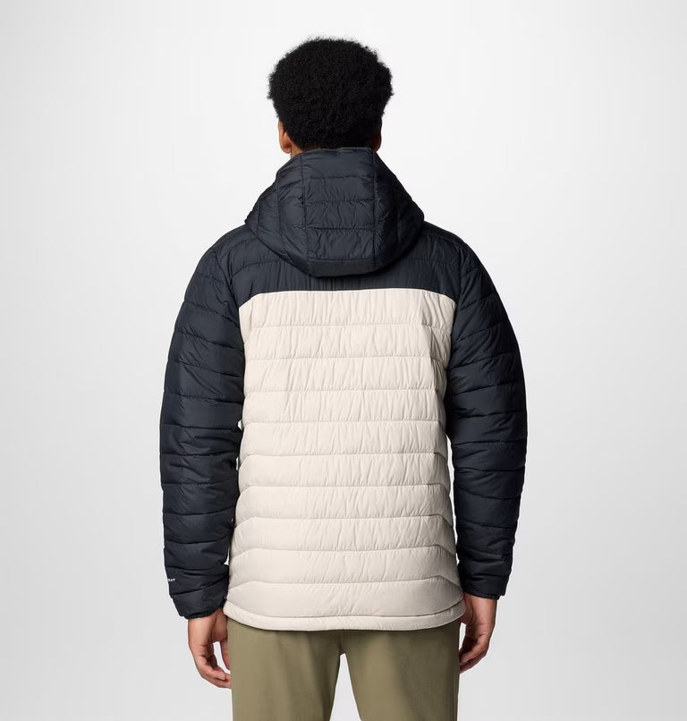 Men’s Powder Lite™ II Hooded Insulated Jacket White and Black