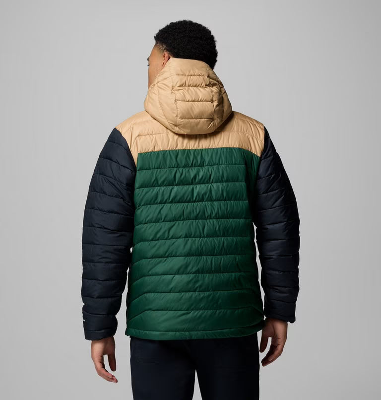 Men’s Powder Lite™ II Hooded Insulated Jacket Navy Forest green